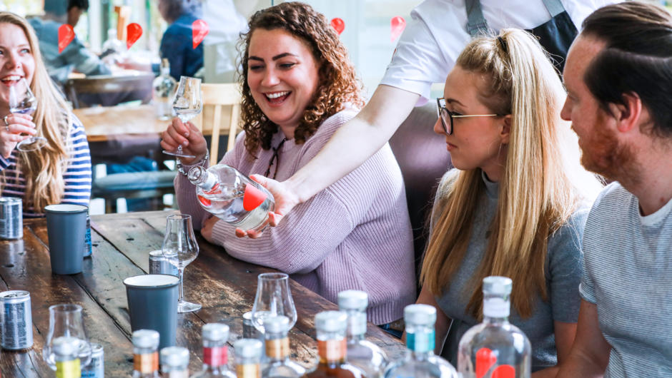 Enjoy a gin tasting with friends and family