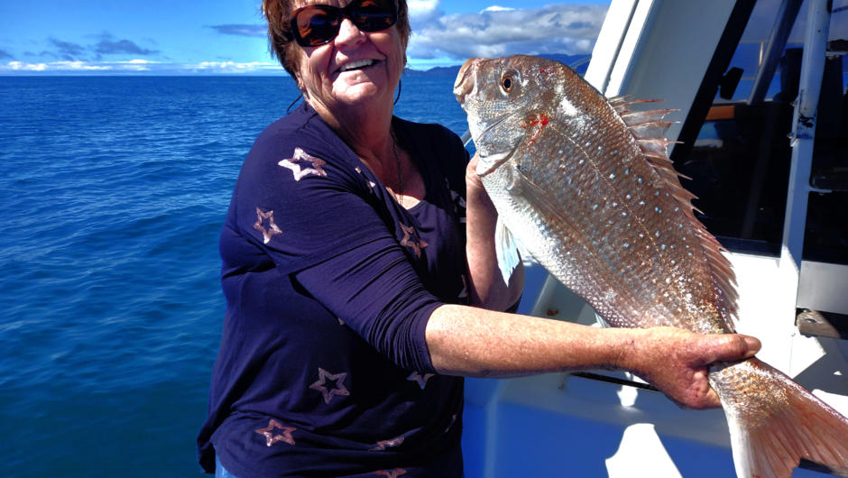 A nice snapper for Denise.