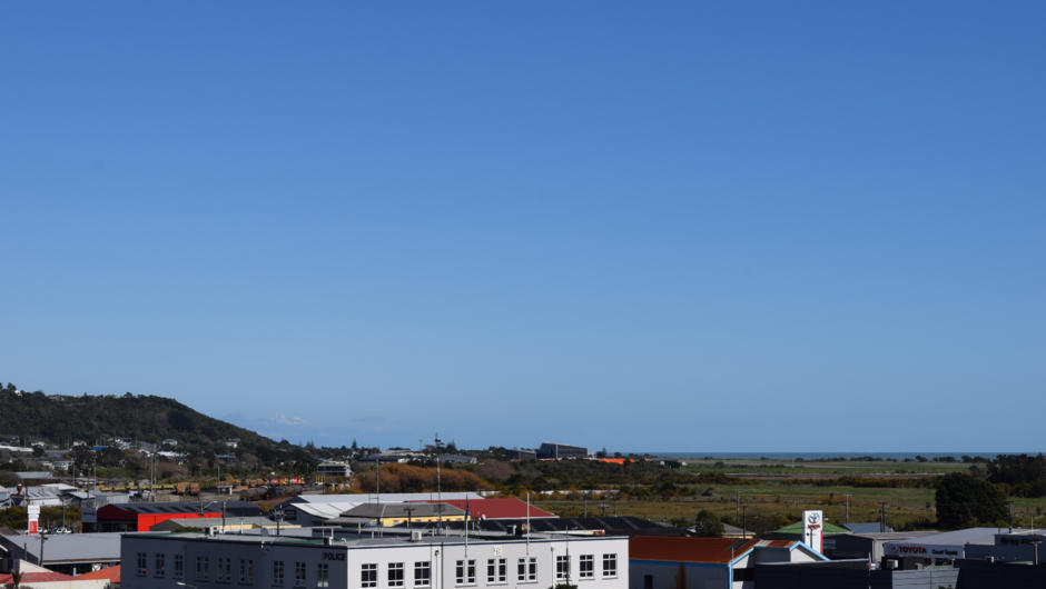 View across the city towards Mt Cook