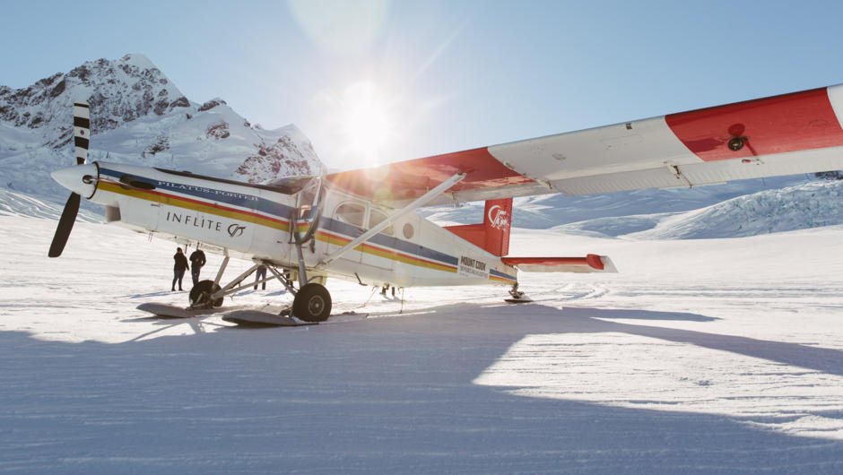Ski Plane on the glacier