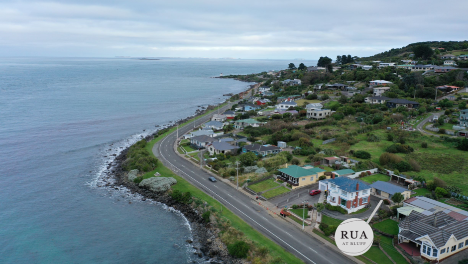 You are here, right on the waterfront where Bluff Harbour meets Foveaux Strait.