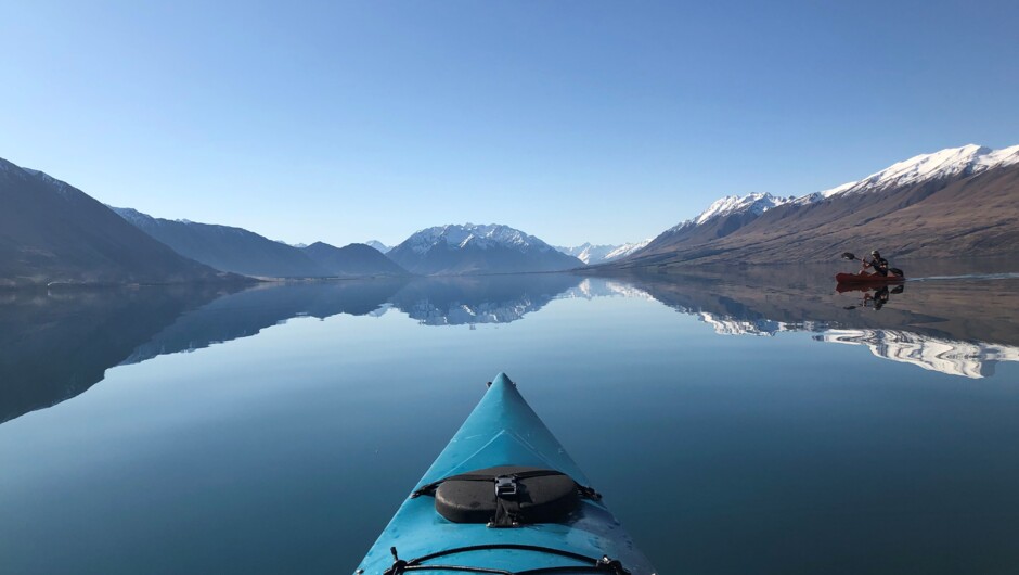 Glassy lake image