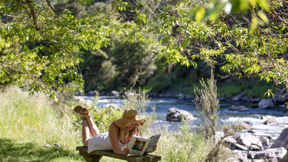 A stay at River Valley need not be about taking part in an adventure (although rafting, horse trekking and cycling are all options).  There are also plenty of places to just relax with a book, immerse yourself in nature, and enjoy the peace and quiet.