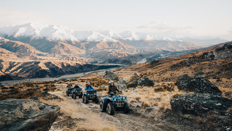 Quad biking is a fantastic way to get up to those amazing alpine vantage points.
