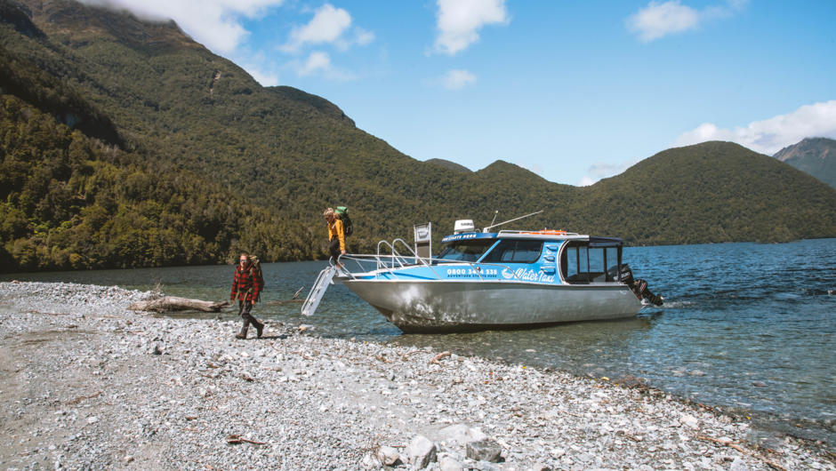 Water Taxi to start of Milford Track