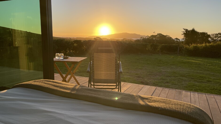 Relax in privacy, tranquility and enjoy spectacular sunsets.