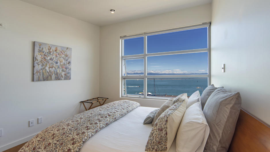Bedroom 2 with Queen bed &amp; Sea views