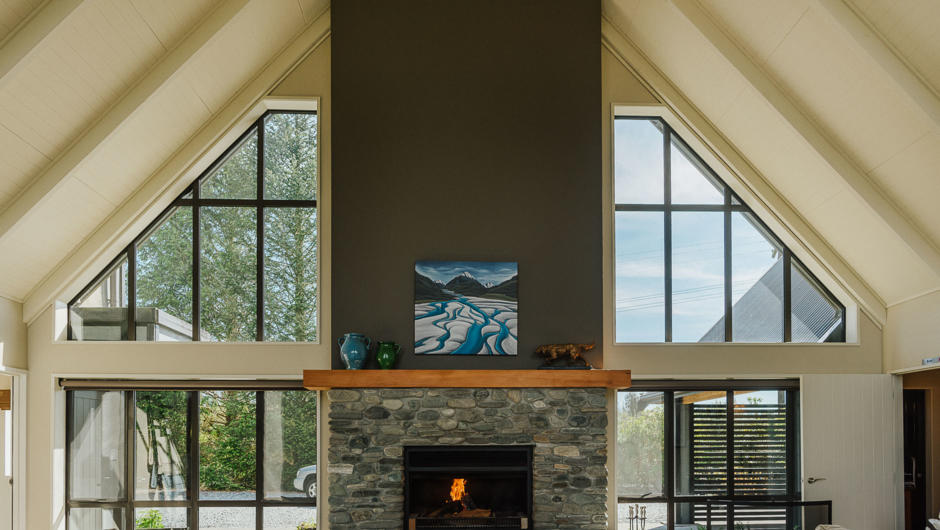 Fireplace in Great room
