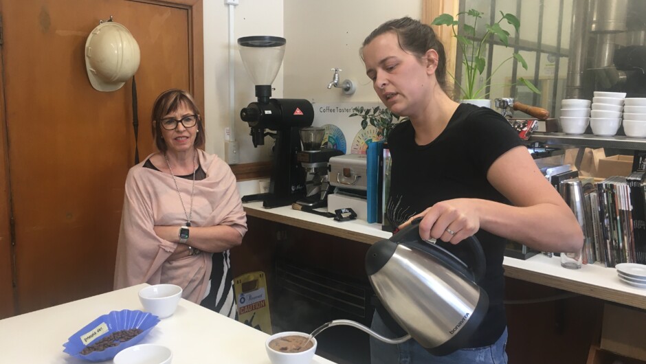 Coffee tastings at Ripe Coffee Company Petone.