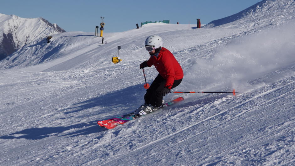 Training to be a ski instructor Coronet Peak
