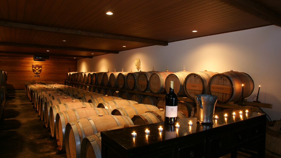 Discover our stunning barrel hall where Hans nurtures his wines.
