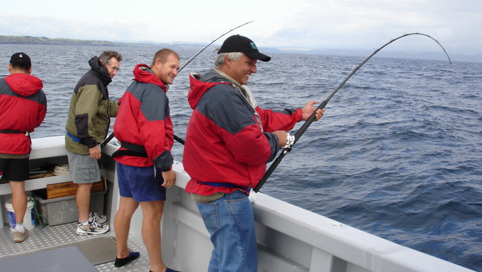 Conference group fishing excursion