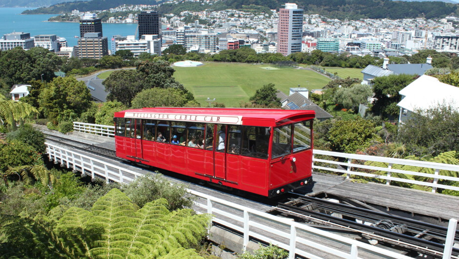 Wellington's iconic Cable Car.