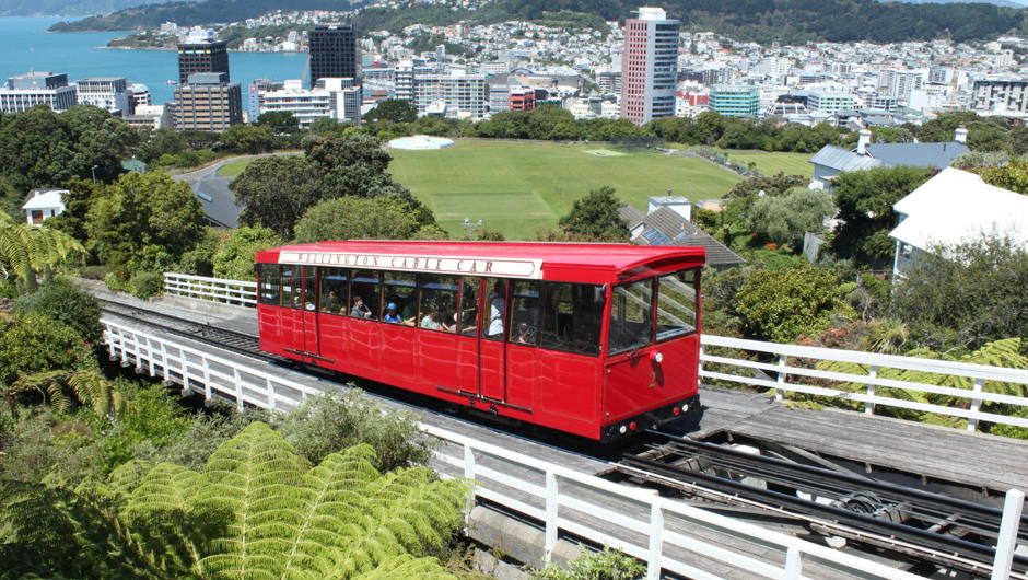 The iconic Wellington Cable Car.