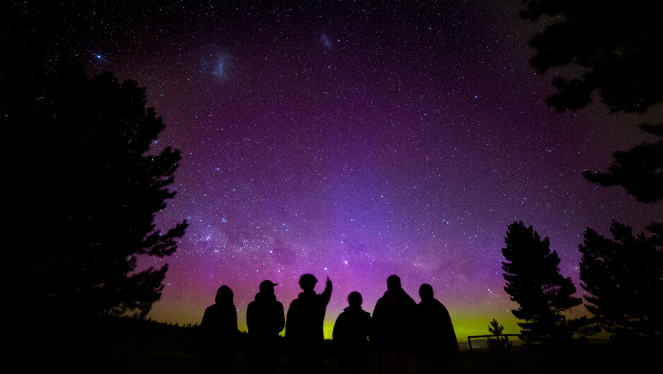 In a private tour, you will only be with your friends or family members. This photo was taken on the day when we saw southern lights.