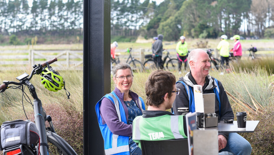 Coffee Club and Perry Bike Park at the Horotiu Service Centre (Te Awa Lakes)