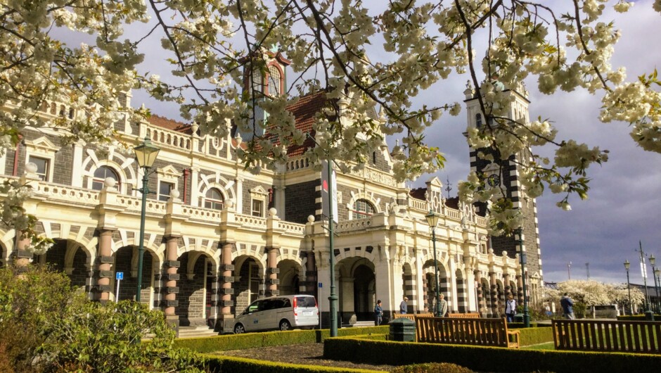 Dunedin Railway Station - one of the most photographed buildings in New Zealand