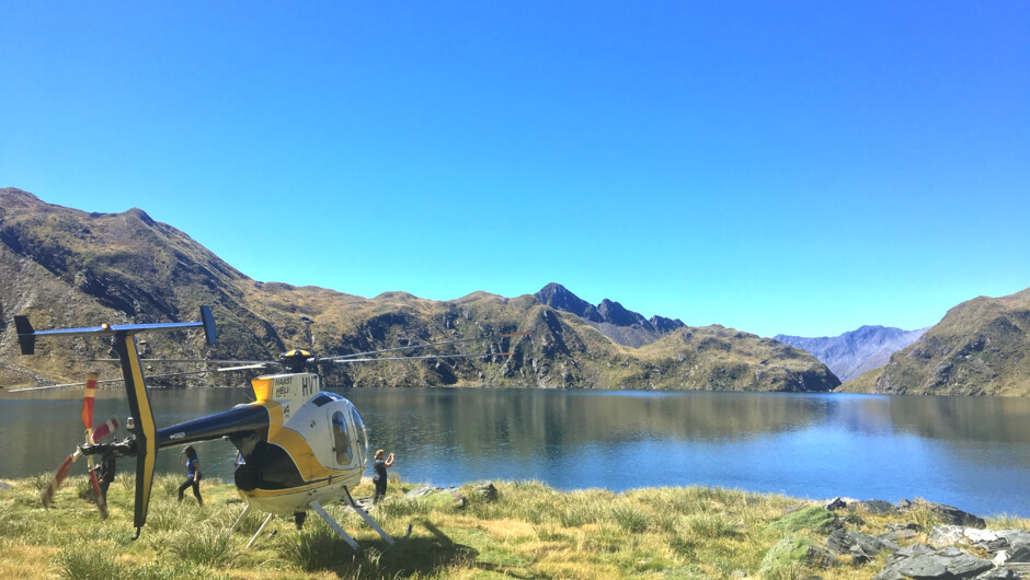 Enjoy an remote Alpine landing with our Hanging Lakes tour within the Haast World Heritage Area