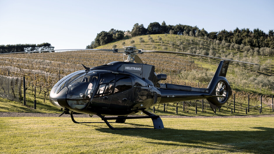 Heli-Dining at Tantalus Estate