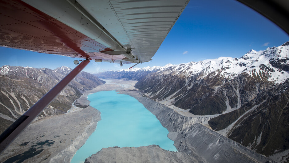 Mt Cook lakes and glaciers