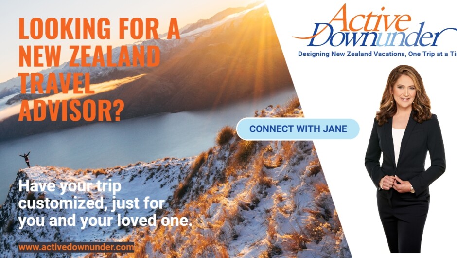 Jane from Active Downunder has been designing trips to her native homeland New Zealand for over 18 years.