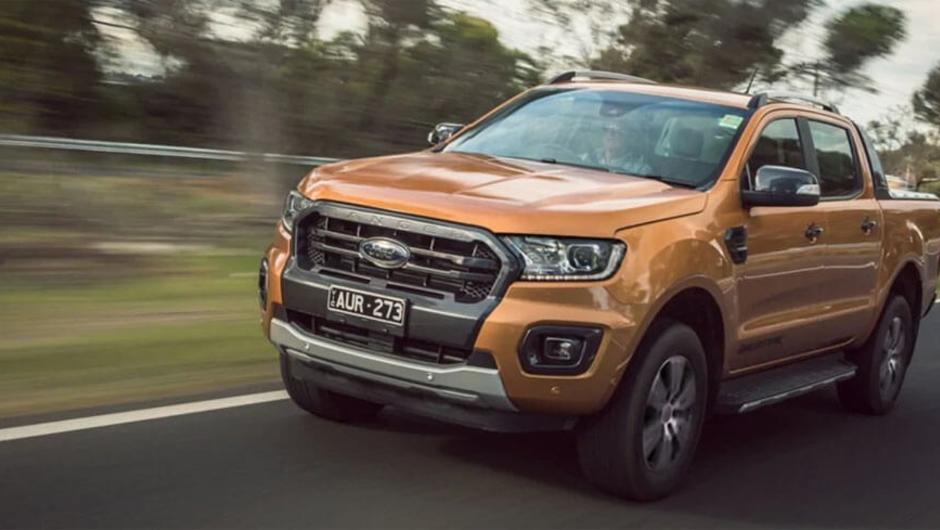 GO Rentals Ford Ranger Wildtrak driving on New Zealand roads