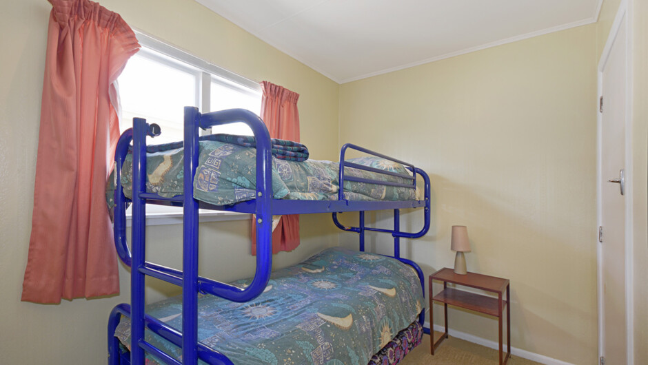 Bedroom 2 with Single bunk beds (+ single floor mattress which can be made up by early request).