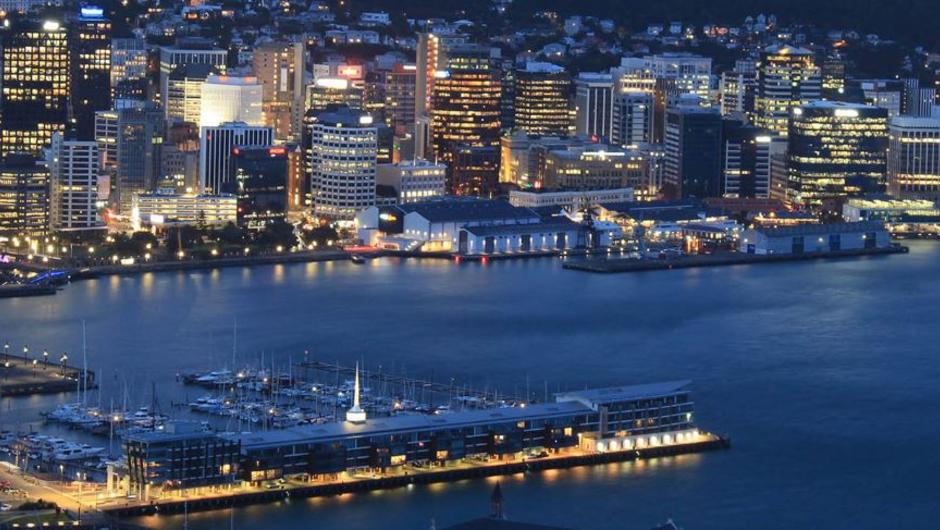 Take in the glistening city lights of Wellington by helicopter