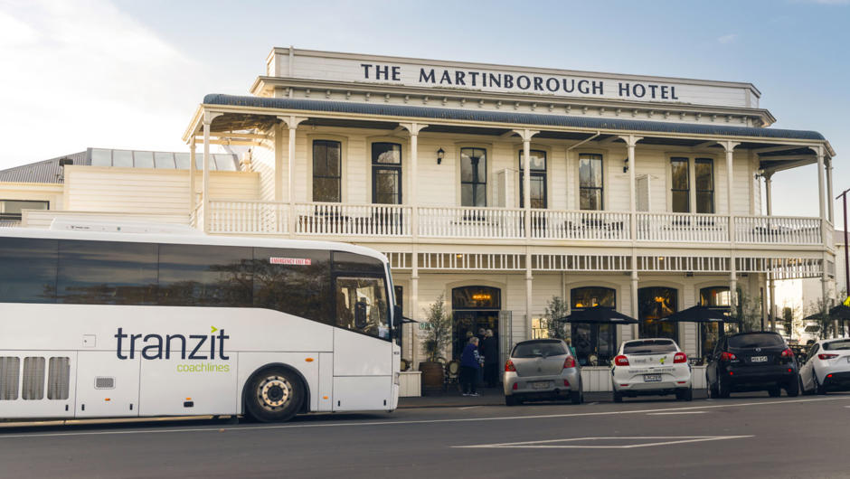 Tranzit Coachlines at the Martinborough Hotel