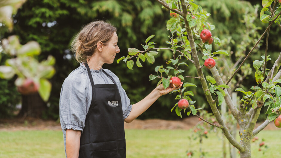 The menus for our cooking experiences are seasonal, based on what is available from our property, our neighbouring farms and from the wild Kaikōura landscape.
