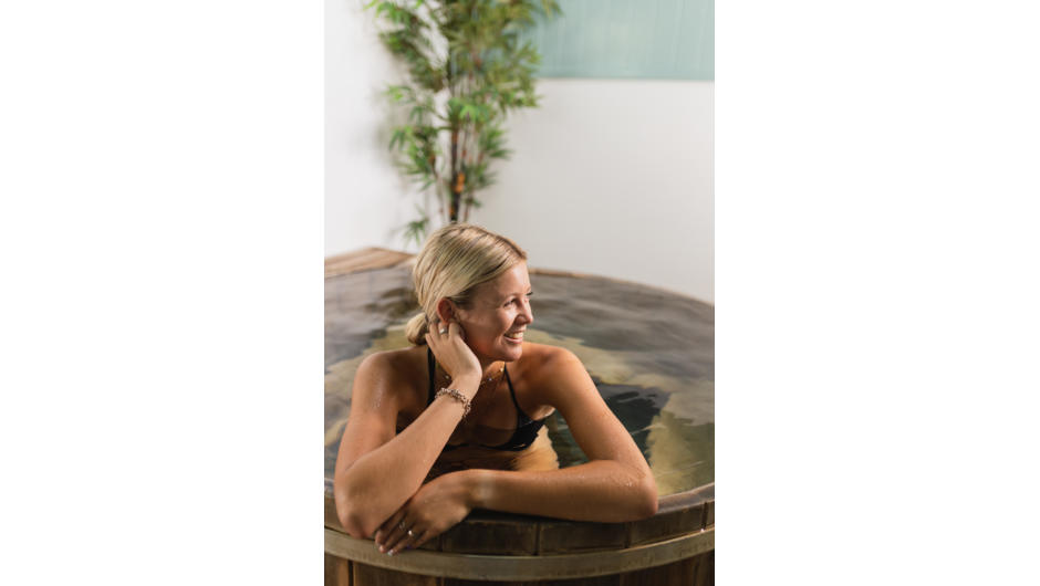 Relax and unwind in the silky natural mineral waters.