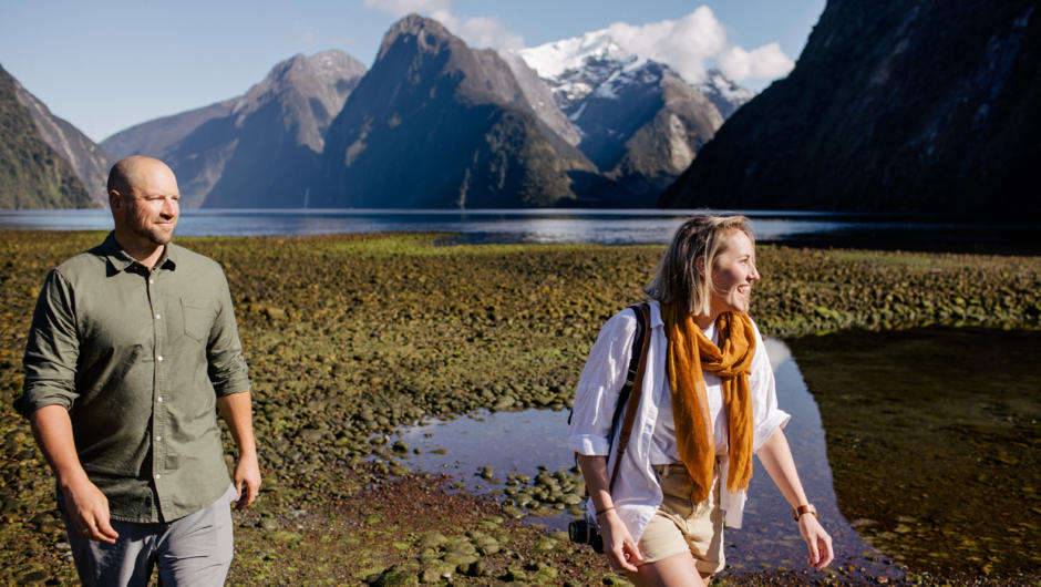 Walk into Luxury at Milford Sound on the Blanket Bay Walk.
