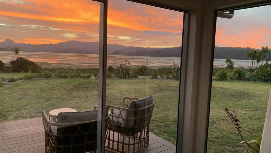 Fabulous sunsets from the Castle rock suite, relax and enjoy