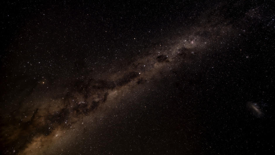 The band of the Milky Way on a clear night.