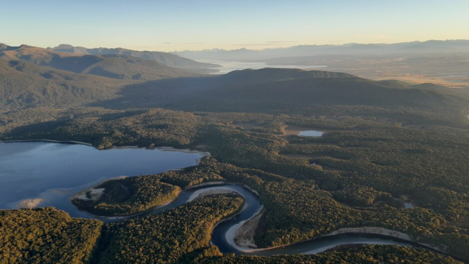 Waiau River, on the edge of the Fiordland National Park.