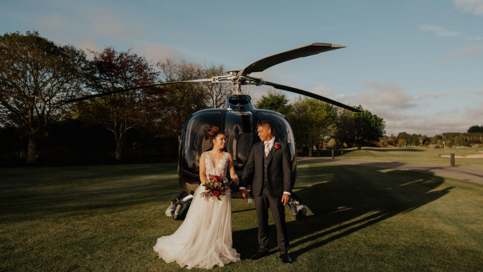 Take off with Garden City Helicopters (from the GCH Aviation base in Christchurch) on an exclusive scenic flight over the diverse Canterbury landscape before landing in the intimate location of your choosing.