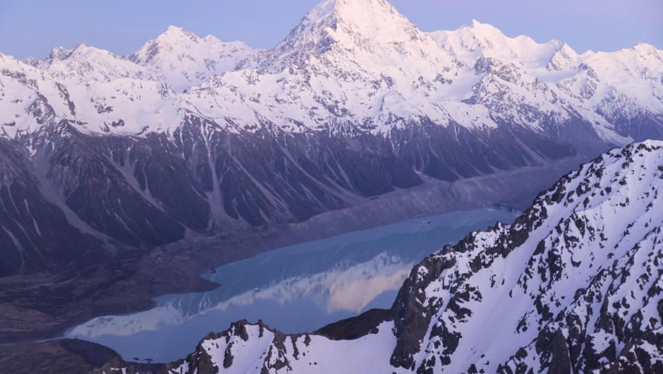 Majestic Aoraki/Mount Cook and the Southern Alps