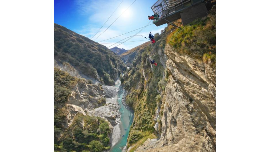 Shotover Canyon Swing Queenstown