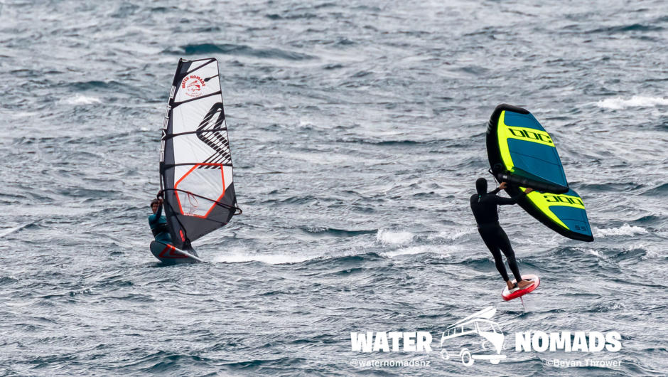 Windsurfing and Winging South Island new Zealand
