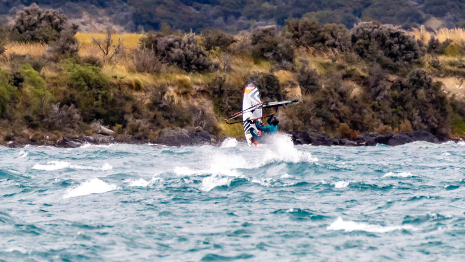 Windsurfing South Island New Zealand