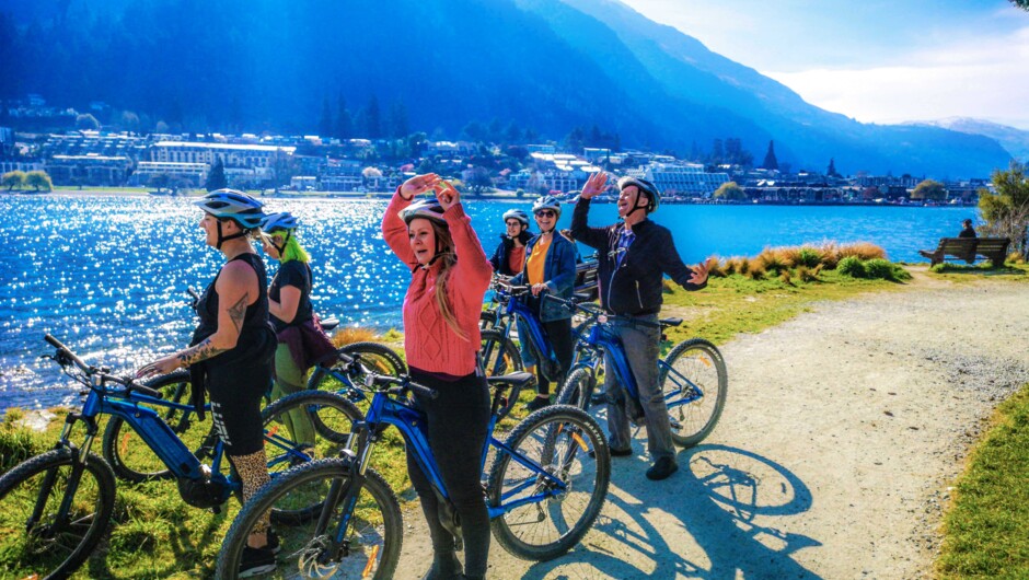 Family-friendly ride around the Queenstown Gardens. Summer is here.