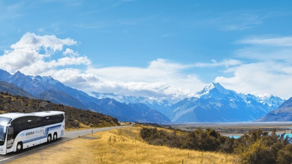 A professional, coach driver will chauffeur you through the magnificence of New Zealand’s countryside while in the company of a small group of people.