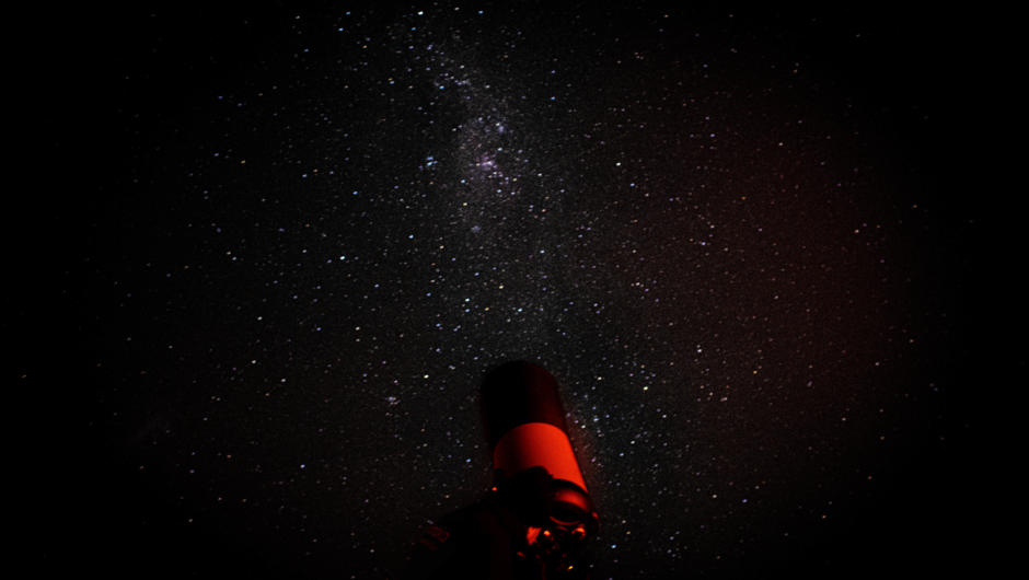 14" Telescope and the milky way from the Observatory