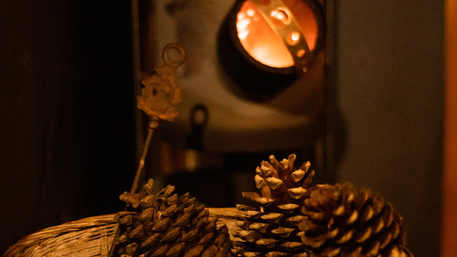 Enjoy winter and autumn evenings inside the cottages keeping toasty.