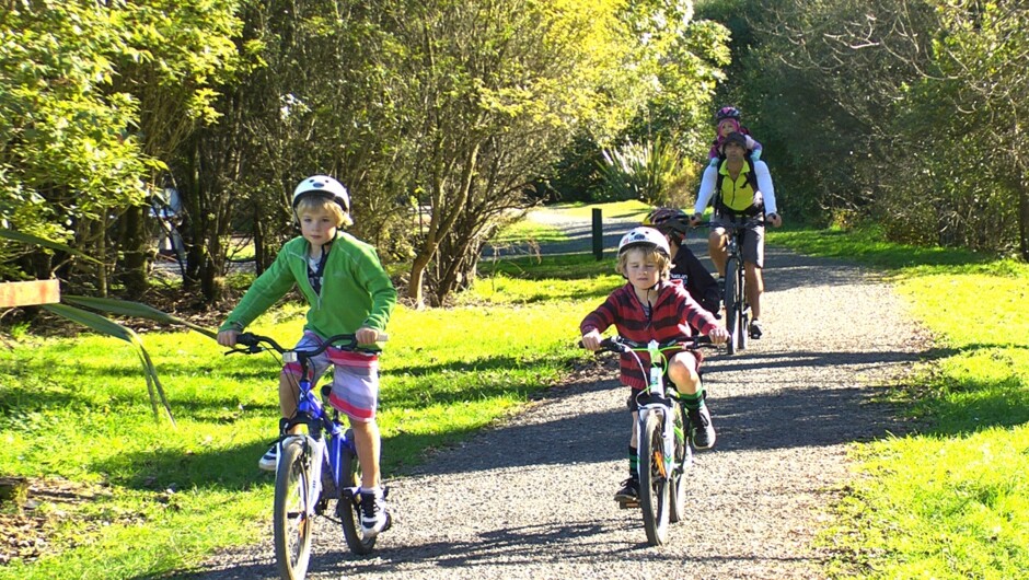The trail is flat and easy riding - the kids will have a blast.