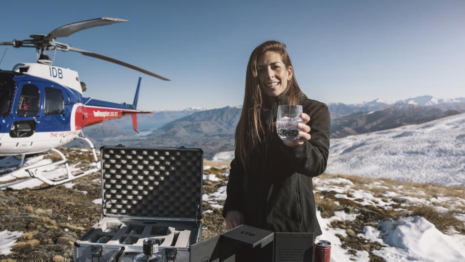 A special gin tasting on the top of a mountain