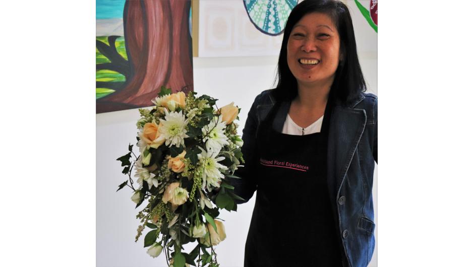 Auckland Floral Experiences - Private Brides Bouquet making Class.