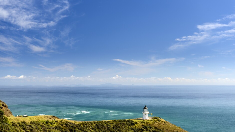 Cape Reinga lighthouse at the tip of the North Island