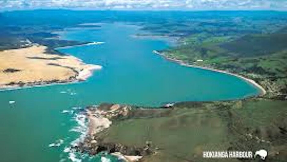 Stunning Hokianga Harbour - birthplace of Aotearoa New Zealand - where Polynesian explorer Kupe first landed to build the first Maori Pa village.