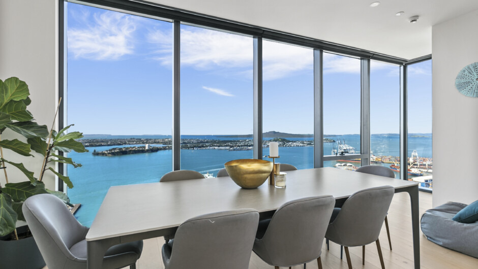 The best dining spot in Auckland over looking the dazzling harbour out to Rangitoto.